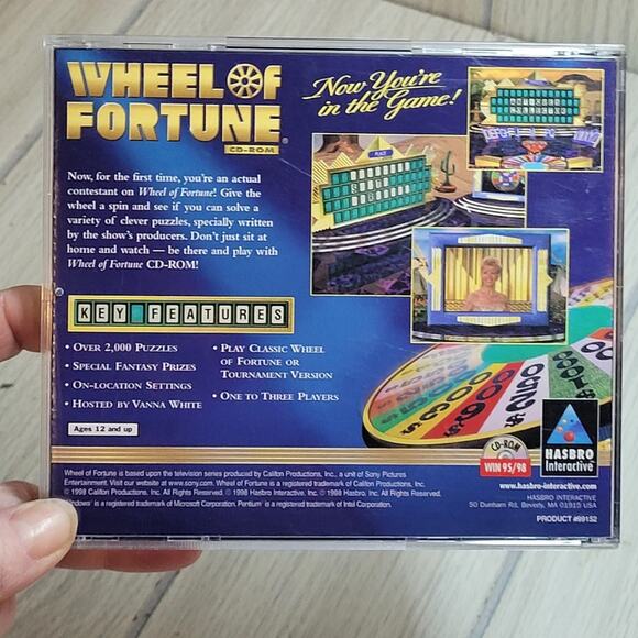 Vtg Windows 95/98 Wheel Of Fortune PC Game CIB CD ROM - Picture 3 of 5
